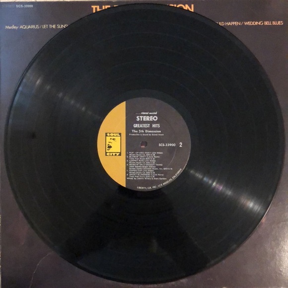 The 5th Dimension Greatest Hits Vinyl Lp '70 - Picture 6 of 7